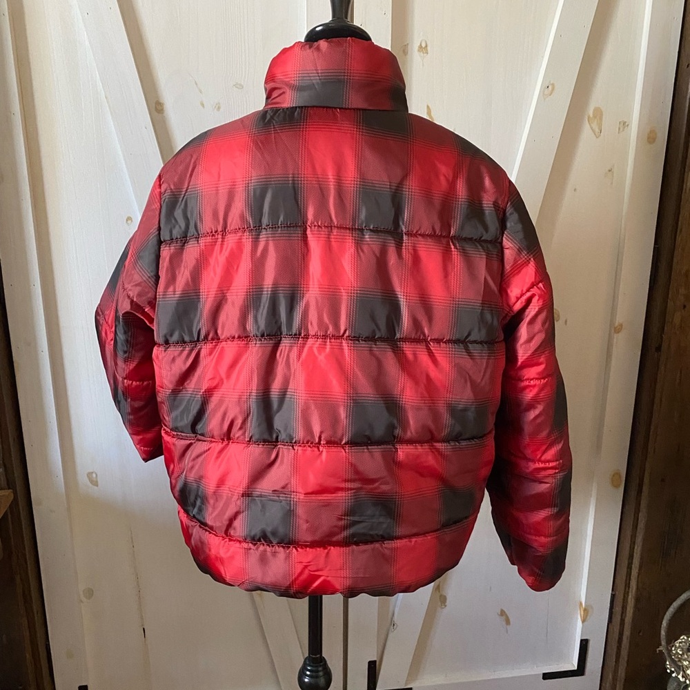 Universal Thread Plaid Puffer Coat - image 3